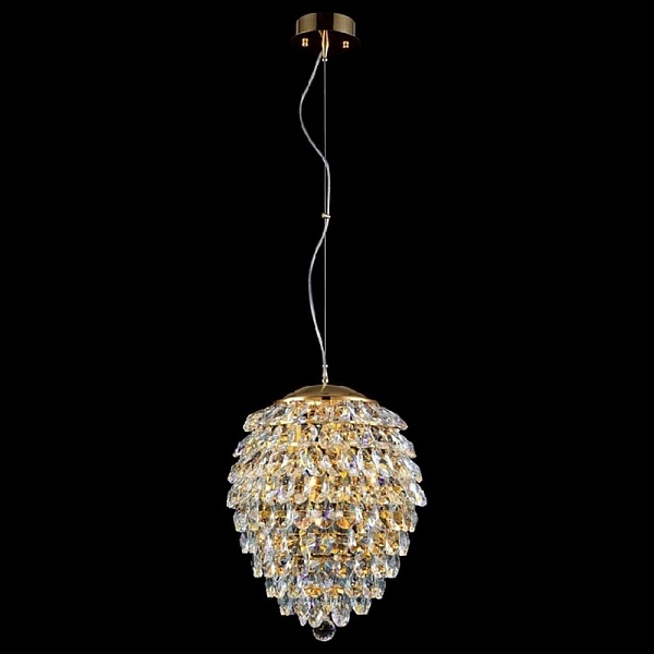 Подвес CRYSTAL LUX CHARME SP4 GOLD/TRANSPARENT