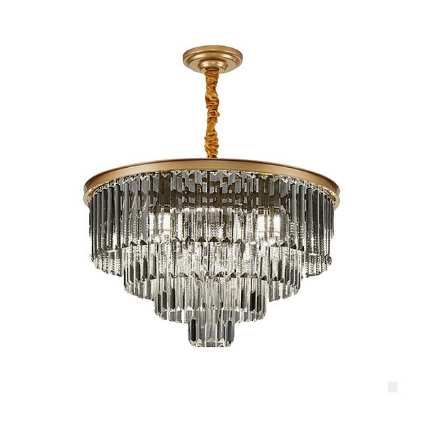Люстра потолочная DELIGHT COLLECTION 1920S ODEON 9513C/600R gold/clear