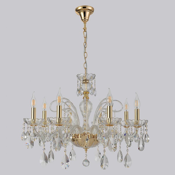 Люстра подвесная CRYSTAL LUX MONICA SP8 GOLD