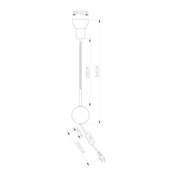 Бра ARTE LAMP FALENA A3116AP-1BK