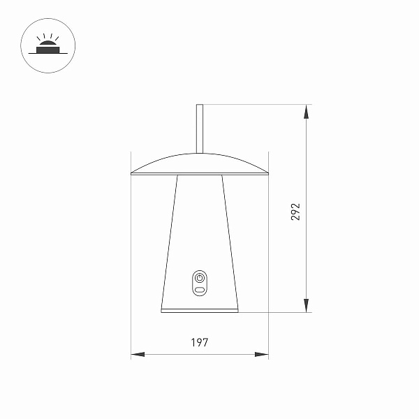 Настольная лампа ARLIGHT SP-PATIO 43587