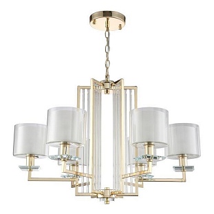 Люстра подвесная CRYSTAL LUX NICOLAS Nicolas SP-PL6 Gold/White