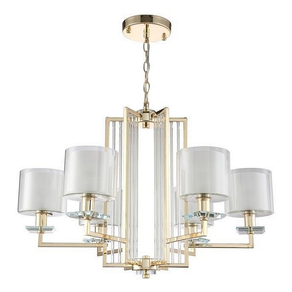 Люстра подвесная CRYSTAL LUX NICOLAS Nicolas SP-PL6 Gold/White