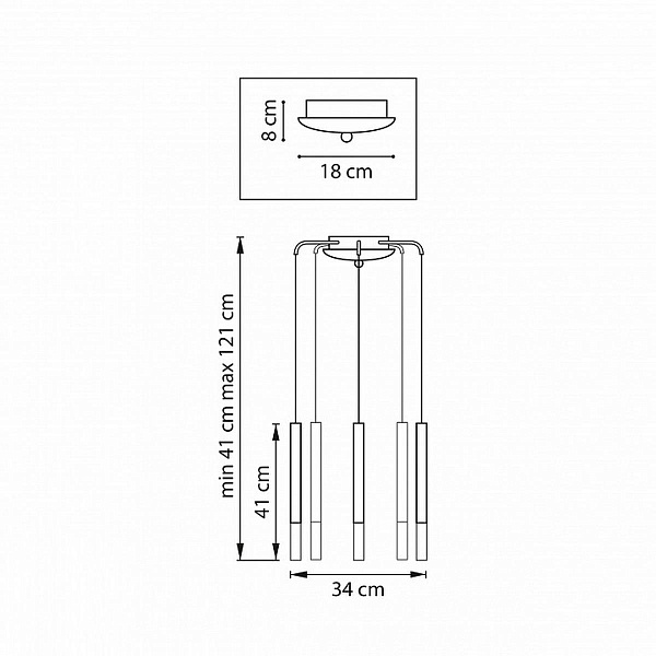 Подвес LIGHTSTAR TUBO L5T747147