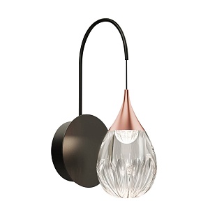 Бра DELIGHT COLLECTION STILLA MB24001004-1A copper/clear