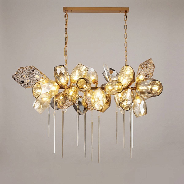 Люстра подвесная DELIGHT COLLECTION BRITANNICA 8898P/BS gold/smoky