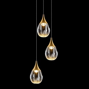 Подвес DELIGHT COLLECTION STILLA MD24001004-3A gold/clear