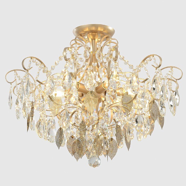 Люстра потолочная CRYSTAL LUX ESMIRALDA ESMIRALDA PL6 GOLD