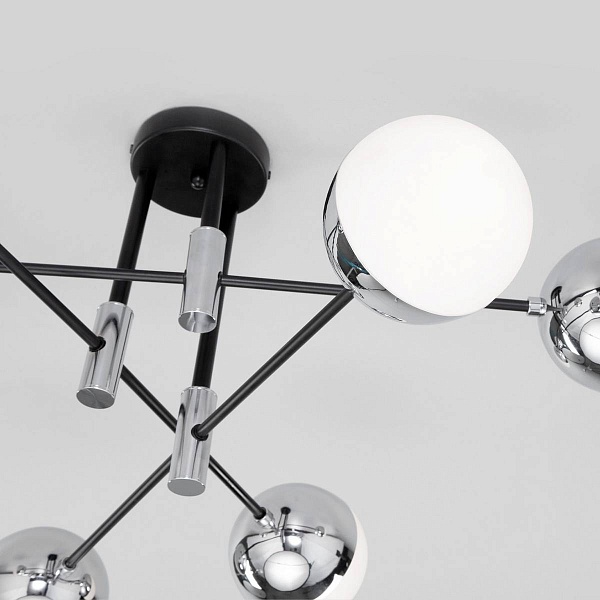 Люстра потолочная EUROSVET NUVOLA 70129/6 хром