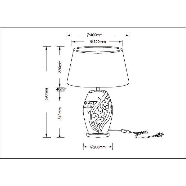 Настольная лампа ARTE LAMP RUBY A4064LT-1BR