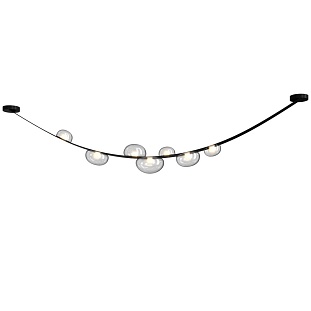 Подвес CRYSTAL LUX BOSQUE SP7 L3000 BLACK/TRANSPARENT