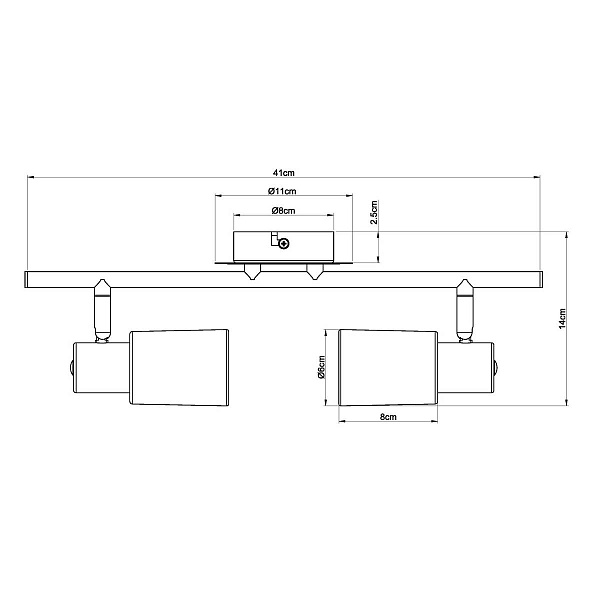 Спот ARTE LAMP Cavalletta A4510PL-2SS