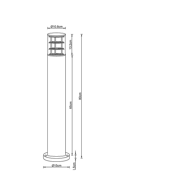 Светильник уличный столб низкий ARTE LAMP TOKYO A5318PA-1BK