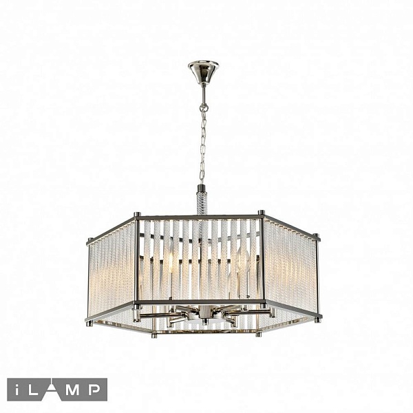 Люстра подвесная ILAMP RICH P9509-6 NIC