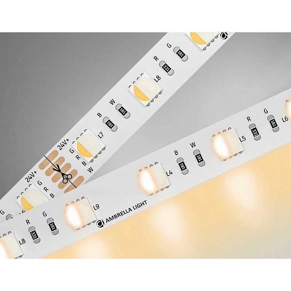 Лента LED 10 W/m 24V IP20 5050/60 RGB+3000K 10mm (5м) GS4401 AMBRELLA LIGHT