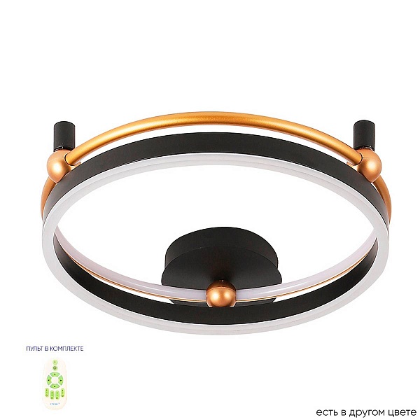 Светильник потолочный CRYSTAL LUX FERNANDO PL48W LED BLACK/GOLD