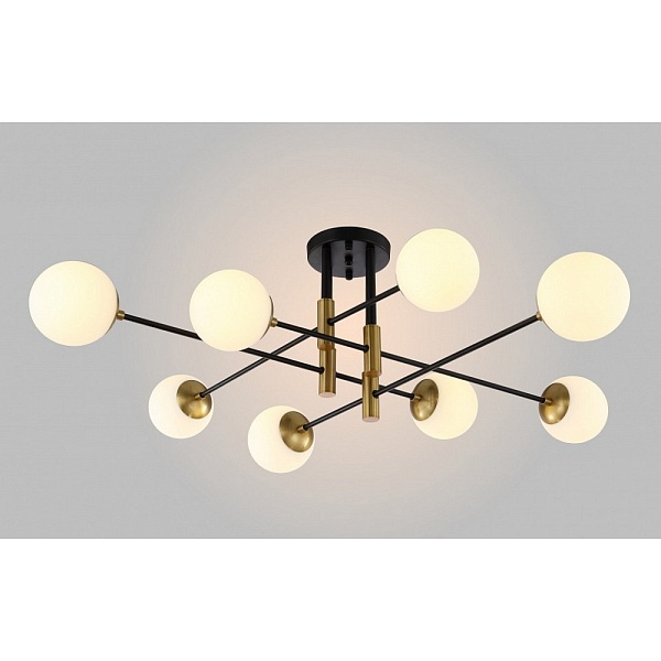 Люстра потолочная CRYSTAL LUX FIDEL FIDEL PL8 BLACK