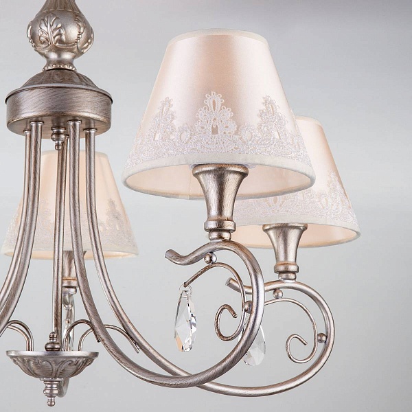 Люстра потолочная EUROSVET INCANTO 60069/5 серебро