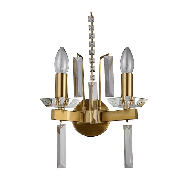 Бра CRYSTAL LUX MARRON AP2 BRASS