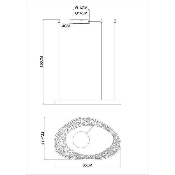 Подвес ARTE LAMP CINTA A1847SP-36BK