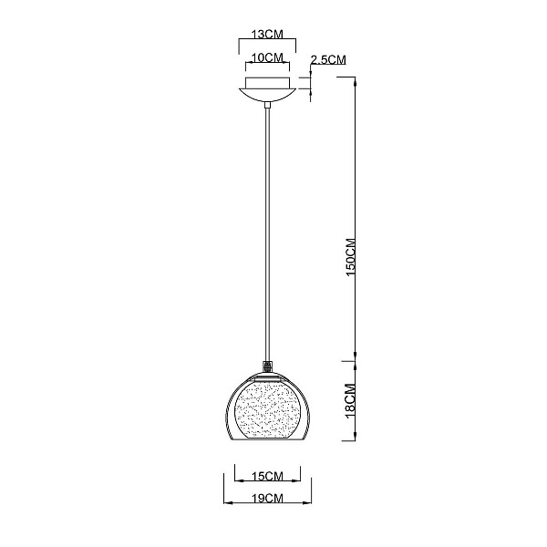 Подвес ARTE LAMP RASTABAN A7984SP-1CC