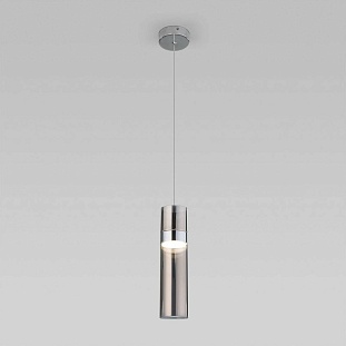 Подвес EUROSVET LUMEN 50244/1 LED хром/дымчатый