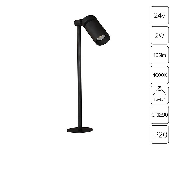 Спот ARTE LAMP PRESTO A6193PL-1BK