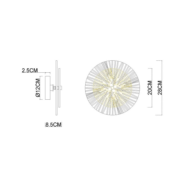 Бра ARTE LAMP AJOUR A1259AP-1PB