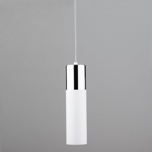 Подвес EUROSVET DOUBLE TOPPER 50135/1 LED хром/белый 12W