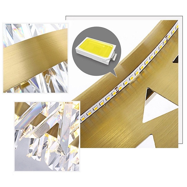 Люстра подвесная DELIGHT COLLECTION AKASHA 9967P/R/D800 gold