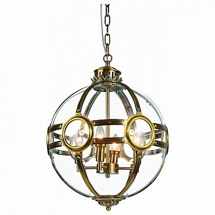 Люстра подвесная DELIGHT COLLECTION HAGERTY KG0516P-4 antique brass
