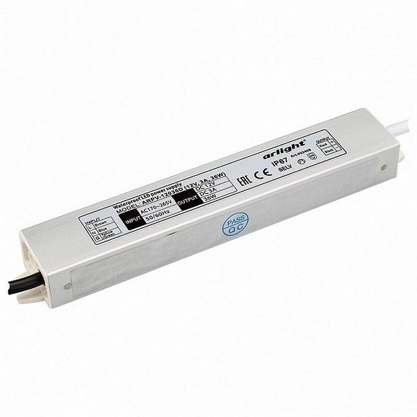 Блок питания ARLIGHT ARPV 12V 36W IP67 22408