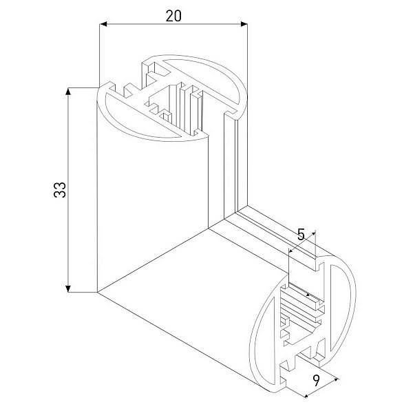 L-коннектор ELEKTROSTANDARD MINI MAGNETIC 85216/00 a067579