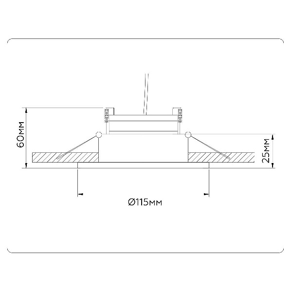 Светильник встраиваемый AMBRELLA LIGHT GX STANDARD TECH TN52332