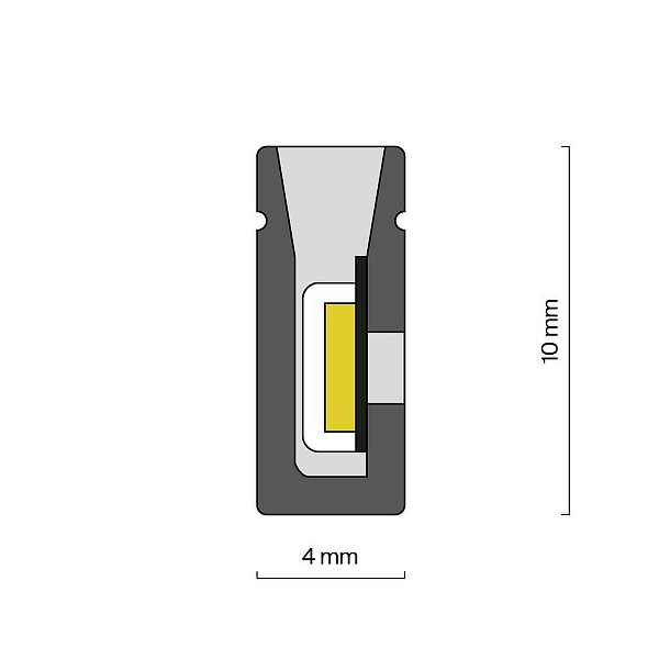 Лента LED ГИБКИЙ НЕОН 9,6 W/m 24V IP67 2835/144 3000K 4mm (5м) 432037 MAYTONI