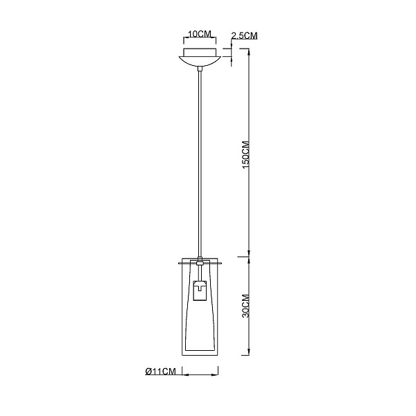 Подвес ARTE LAMP ARIES A8983SP-1PB