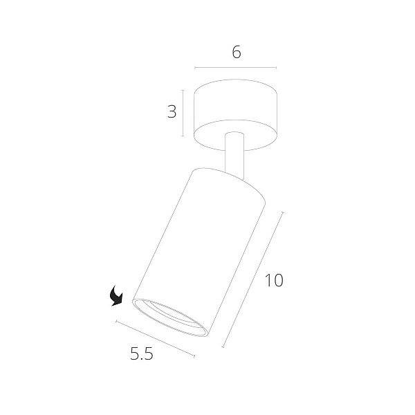 Спот ARTE LAMP A3216PL-1BK