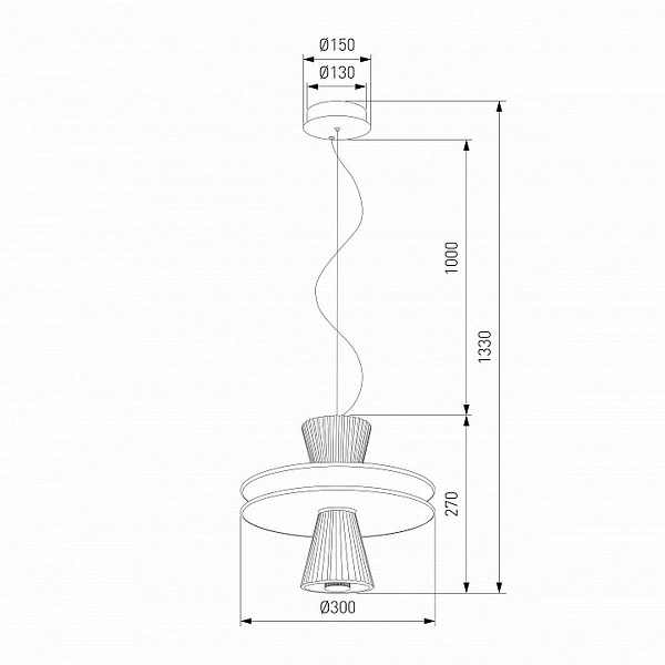 Подвес EUROSVET TITANIA 40028/1 LED белый