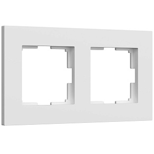 Рамка 2-пост, SLAB, белый матовый, W0022961, WERKEL