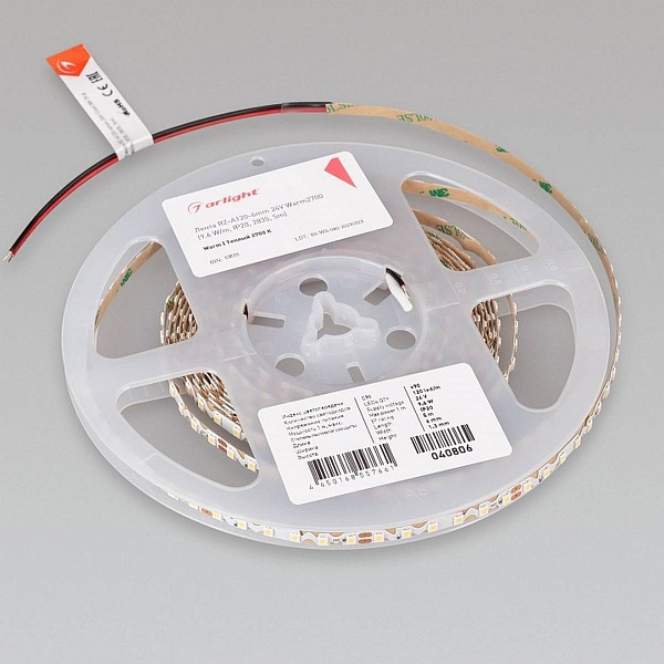 Лента LED RZ-A120 9,6 W/m 24V IP20 2835/120 2700K 6mm (5м) 40806 ARLIGHT