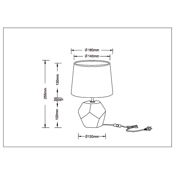 Настольная лампа ARTE LAMP ZIBAL A5005LT-1WH