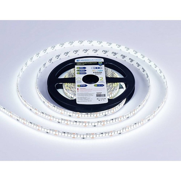 Лента LED 19,2 W/m 12V IP20 2835/240 6500K 10mm (5м) GS1503 AMBRELLA LIGHT