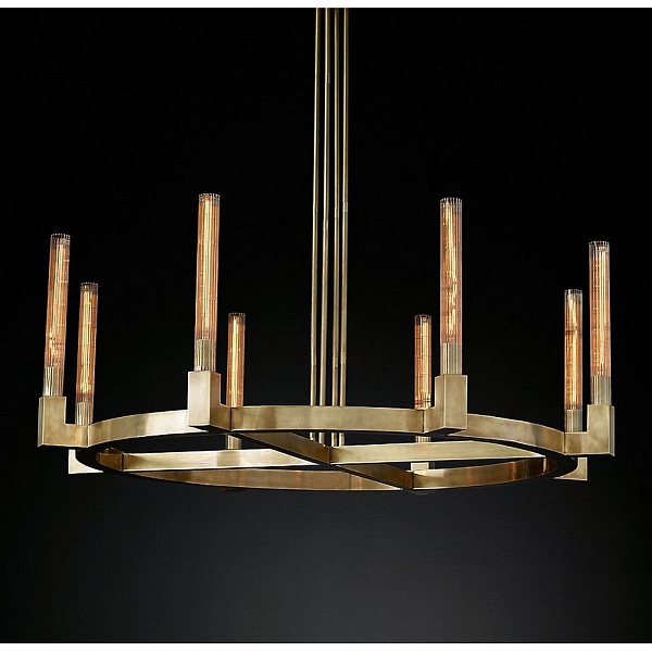Люстра подвесная DELIGHT COLLECTION CANNELE KM0550P-8 brass