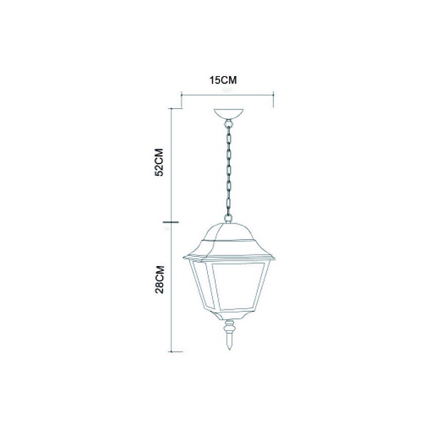 Светильник уличный подвесной ARTE LAMP Bremen A1015SO-1BK