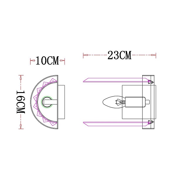 Бра ARTE LAMP SECUNDA A1003AP-1CC