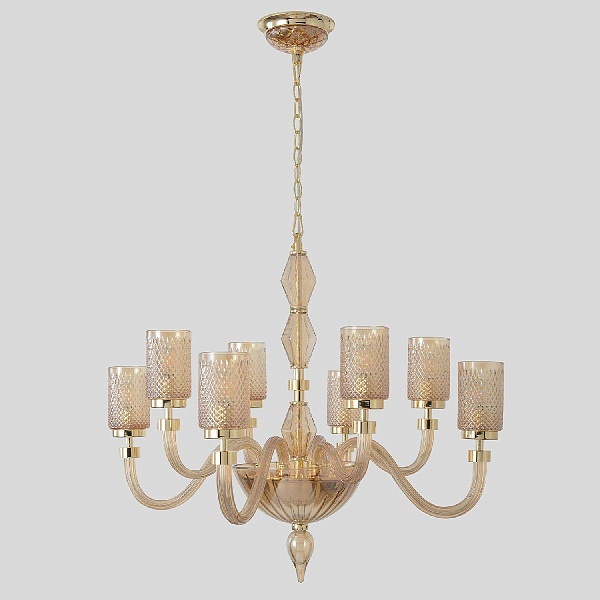 Люстра подвесная CRYSTAL LUX SILVESTRO SILVESTRO SP8 AMBER