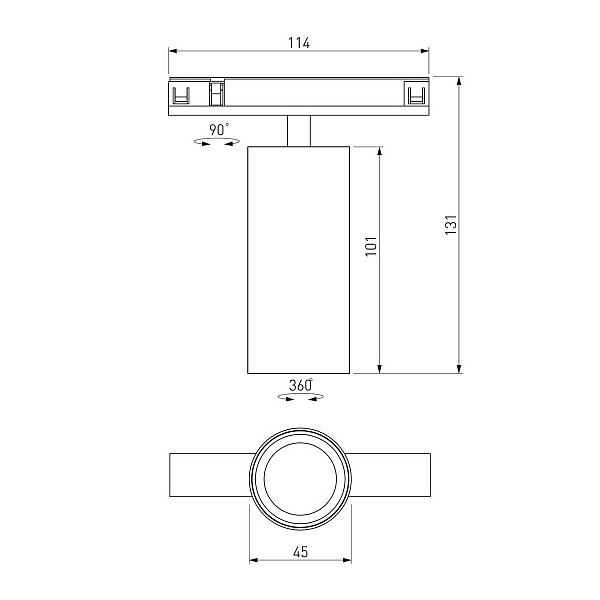 Трековый светильник ELEKTROSTANDARD LINE MAGNETIC a071846