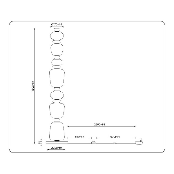 Торшер AMBRELLA LIGHT LH LH53172
