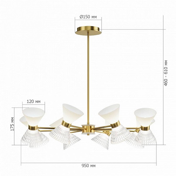 Люстра подвесная ST LUCE SPIRIT SL2004.303.16