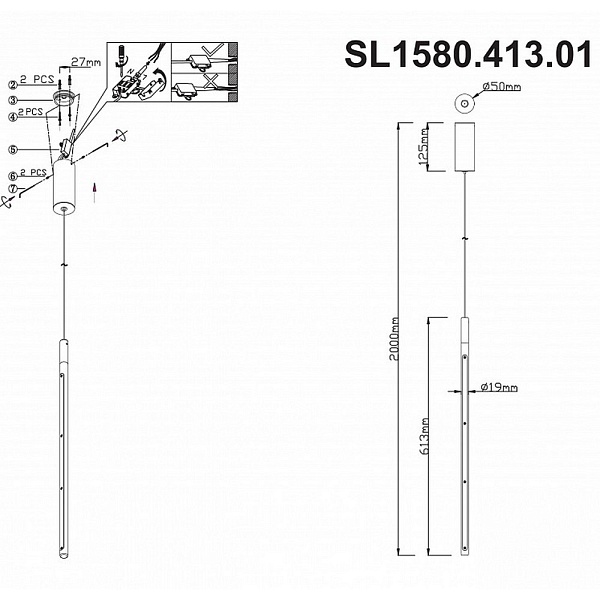 Подвес ST LUCE RALIO SL1580.413.01